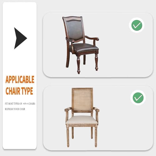 Deisy Dee Stretch Arm Chair Covers Black