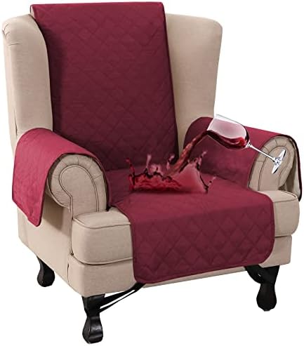 Turquoize Waterproof Wing Chair Slipcover for Pets Kids