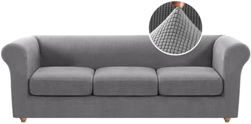 HVERSAILTEX 4 Piece Stretch Chesterfield Sofa Covers