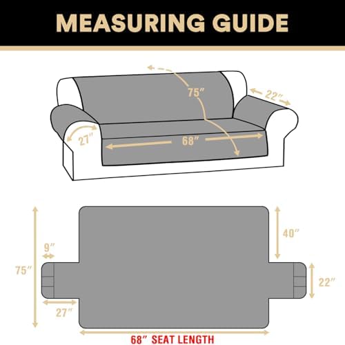 PrinceDeco Waterproof Sofa Slipcover for Dogs