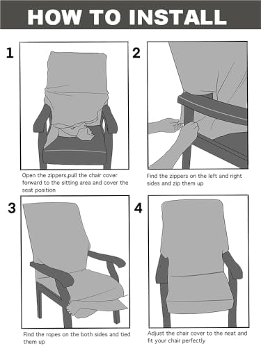 Deisy Dee Stretch Arm Chair Covers Black