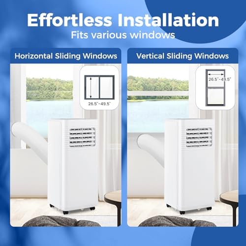 Dortala 8000 BTU Portable AC Unit with Fan and Dehumidifier