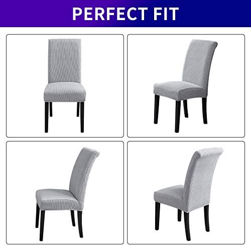 Howhic Stretch Chair Covers Set of 6 for Dining Room