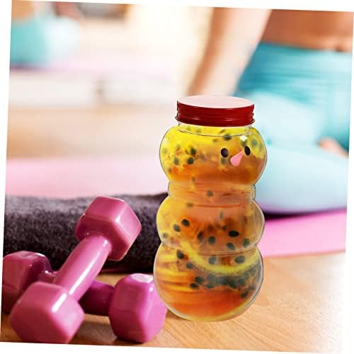 Cabilock 10pcs Snowman Drink Bottles with Lids