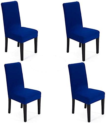 SheYang Spandex Stretch Dining Chair Cover Protector - Royal Blue 4
