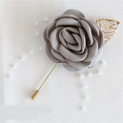 Set Of 6 Elegant Wedding Flower Pins For Newlyweds