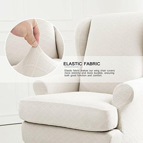 ENOVA FLORAL Wing Chair Slipcovers 2 Piece