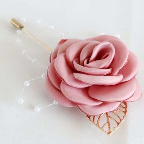 Set Of 6 Elegant Wedding Flower Pins For Newlyweds