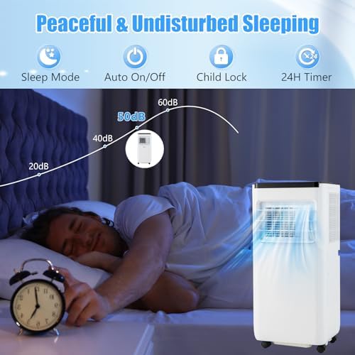 DORTALA 8000 BTU Portable Air Conditioner with Fan and Dehumidifier