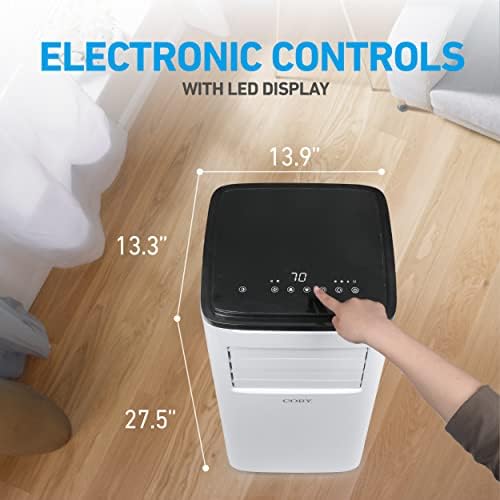 Coby CBPAC710 3-in-1 Portable Air Conditioner 10000 BTU White