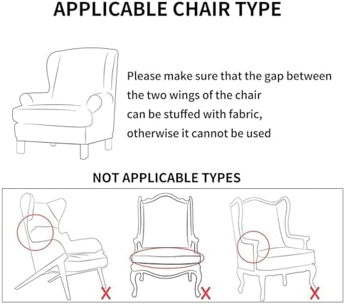 Stretch Armchair Slipcover for Wingback Chairs