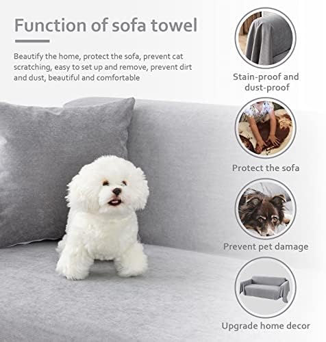 Osunnus Pet Friendly Couch Cover for 2 Cushion Sofa