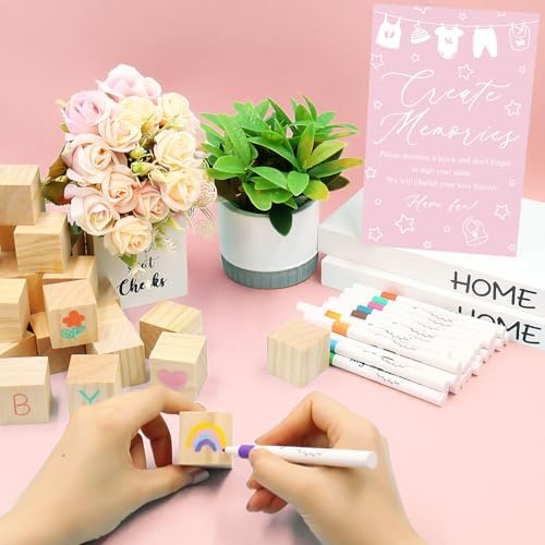 97 Pcs Pink Baby Shower Games Sign Kit