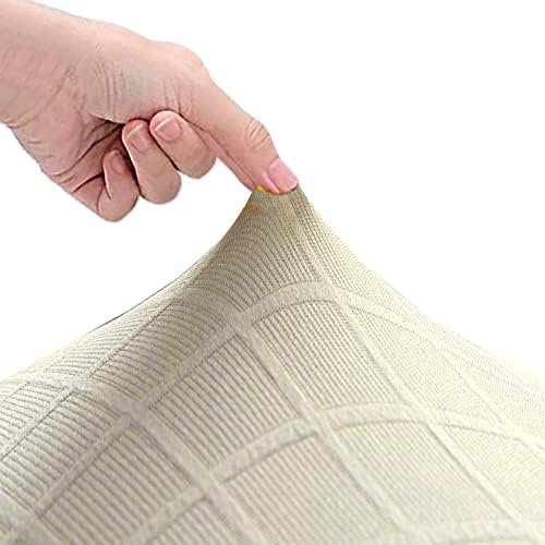 Wingback Chair Covers Reusable Set of 4 Beige