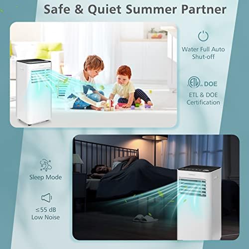 COSTWAY 10000 BTU Portable Air Conditioner for Bedroom and Dorm