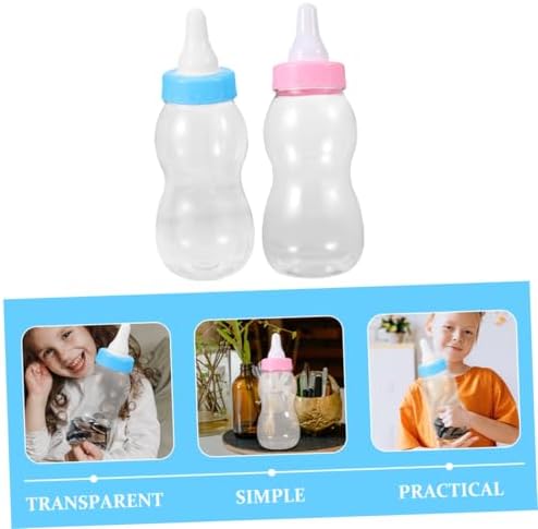 2pcs Transparent Storage Bottles for Snacks Candy and Party Favors