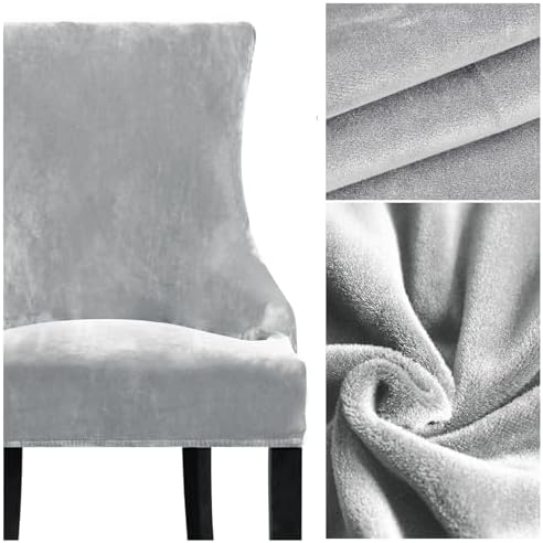 Lellen Stretch Wingback Chair Cover 4PC Set