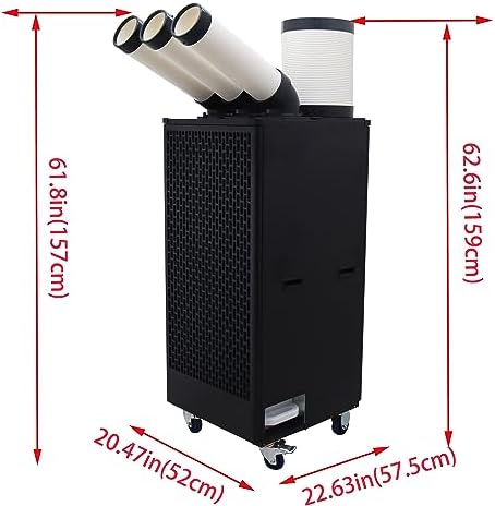INTSUPERMAI 3 Outlet Portable Industrial Air Cooler