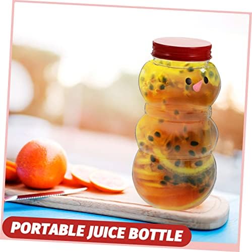 Cabilock 10pcs Snowman Drink Bottles with Lids