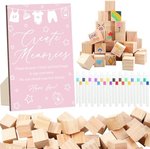 97 Pcs Pink Baby Shower Games Sign Kit