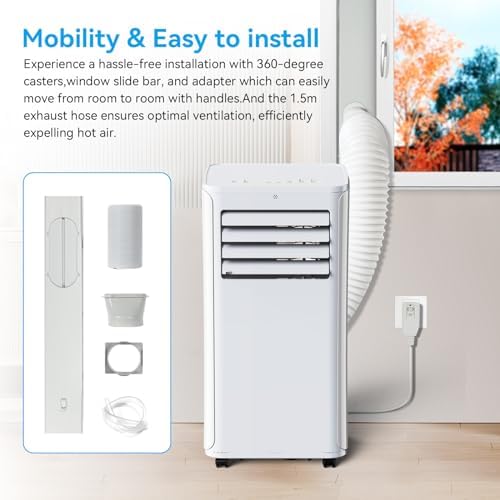 Coolblus Portable Air Conditioner 12000 BTU 550 Sq Ft White Renewed