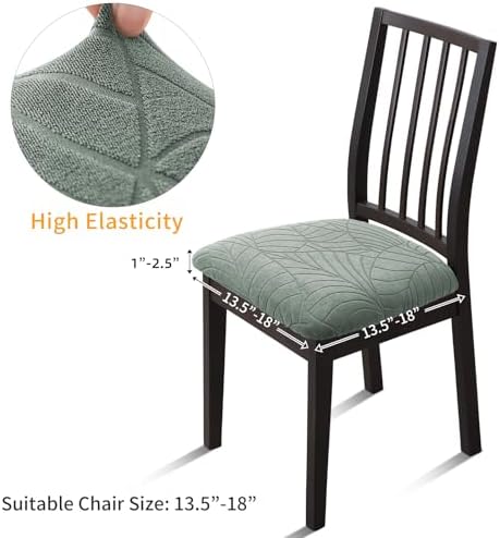 Waterproof Chair Seat Covers 6PCS Green
