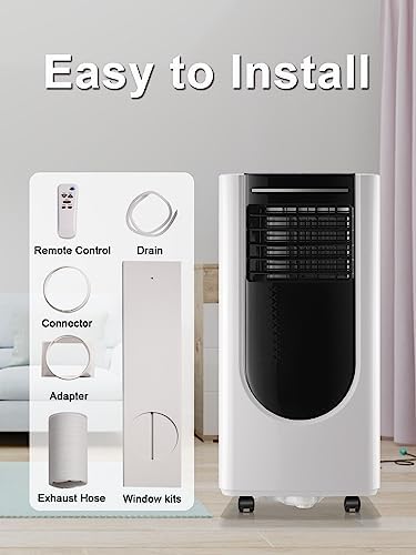 WANAI 8000BTU Portable AC Unit for 250sqft Room Cooling