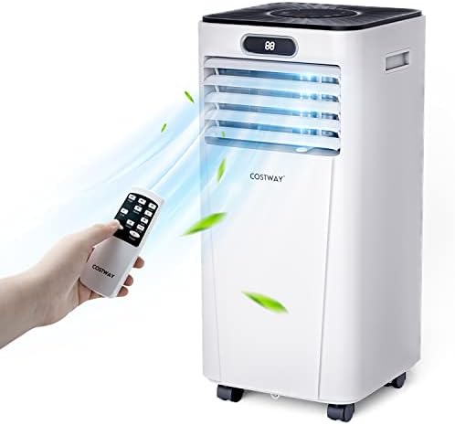 COSTWAY 10000BTU Portable Air Conditioner with Drying and Sleep Mode