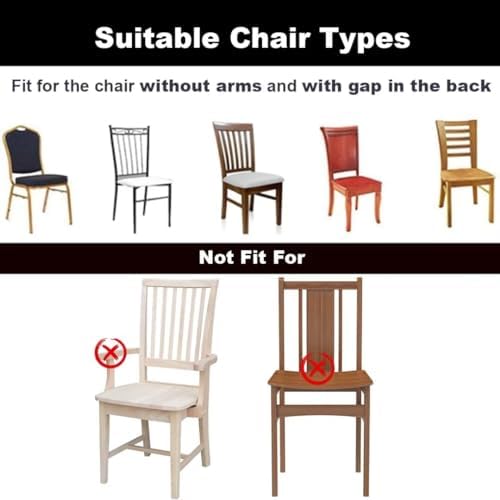 FUANGUI Dining Chair Covers 4 Pack Stretch Jacquard