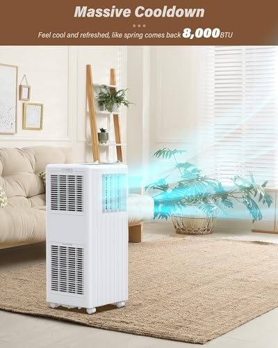 DEXSO 8000 BTU Portable AC Unit with 3-in-1 Function