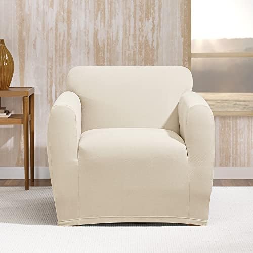 SureFit Stretch Morgan Chair Slipcover - Ivory