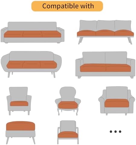 Fuloon Faux Leather Sofa Slipcover 3 Pack