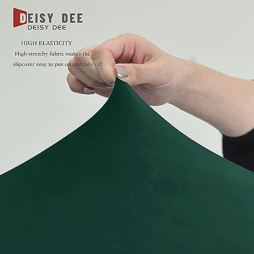 Deisy Dee Stretch Velvet Dining Chair Covers for Kitchen Dining Room