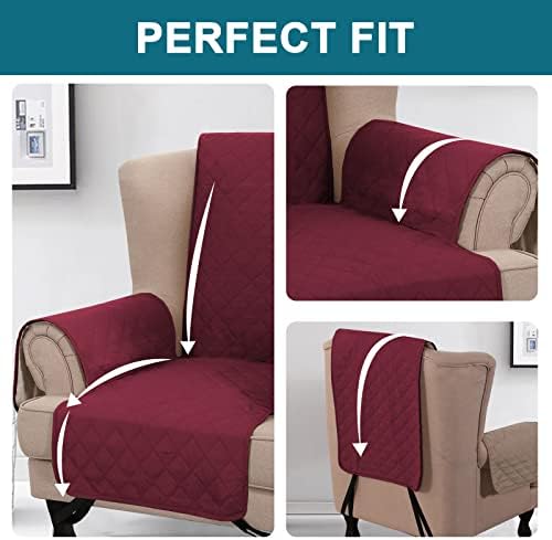 Turquoize Waterproof Wing Chair Slipcover for Pets Kids