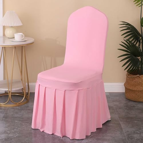 Rakila 2PC Dining Chair Covers with Lotus Skirt Design