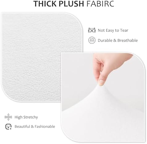 NICEEC Plush Chair Covers Set of 4 for Dining Rooms