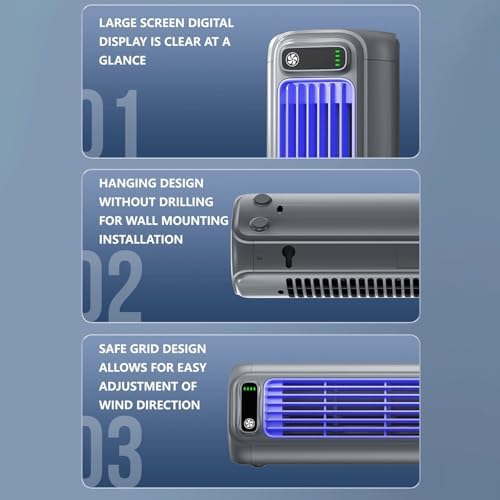 Brizac Portable Air Conditioner Quiet Cooling Fan with 3 Speeds