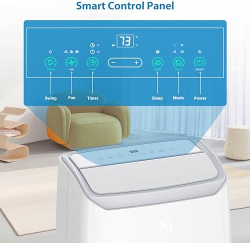 KOKEBREN 12000 BTU Portable Air Conditioner with Remote Control