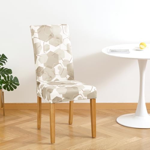 Gibelle Dining Chair Covers Set of 4 Beige