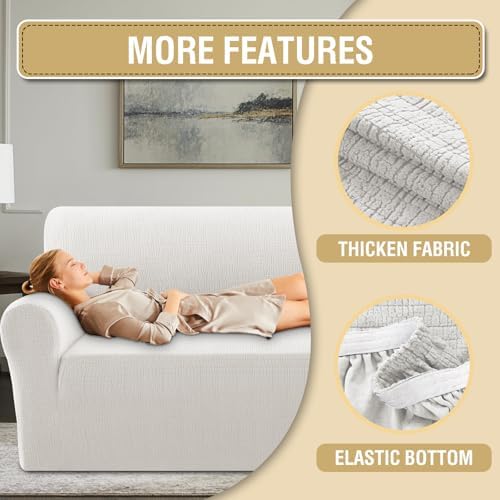 HVERSAILTEX Jacquard Sofa Slipcover Waterproof Protector