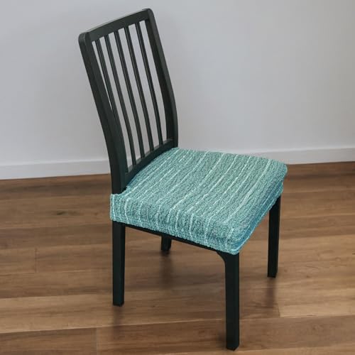 Lawalon Pro Fit Dining Chair Seat Cover Set of 2 Blue