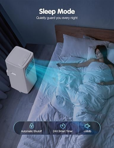 VCK 8000 BTU Portable Air Conditioner with Fan Dehumidifier