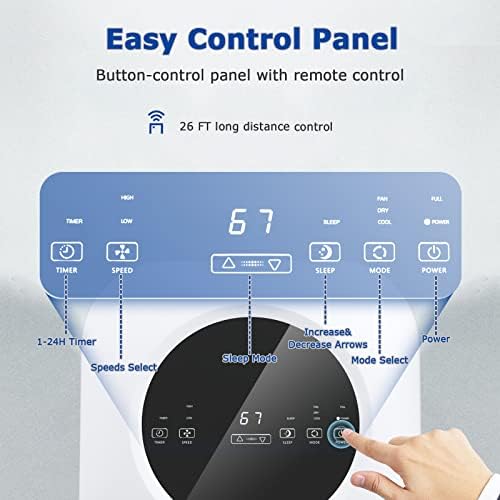 ARLIME 9000 BTU Portable AC Unit with Remote Control