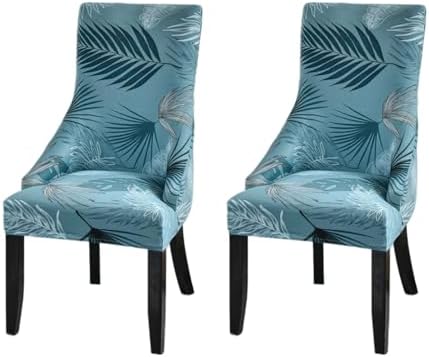 2PCS Stretch Wingback Chair Covers for Dining Room Protection