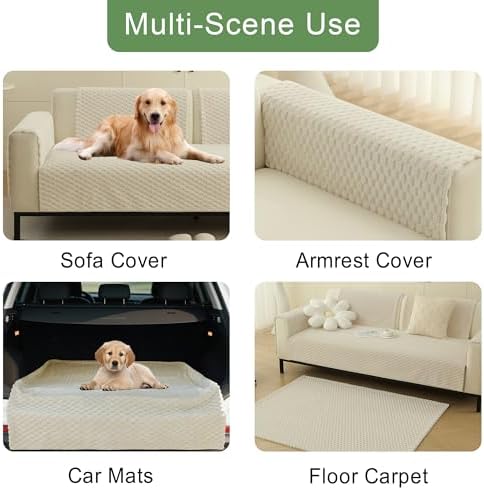 Foxdecor Dog Couch Cover 28x53 White