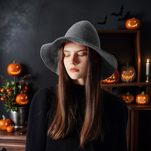 Foldable Womens Witch Hat Halloween Accessory for Unique Travel Look