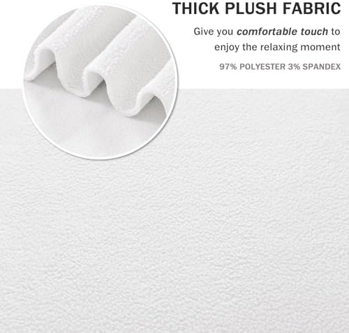 NICEEC Thick Plush Armchair Slipcover with Skirt