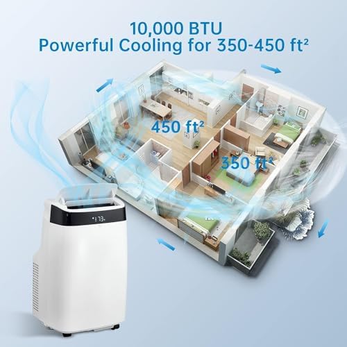 Agrestem 10000BTU Portable AC Unit with Remote and Window Kit
