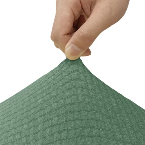 Waterproof Stretch Wingback Chair Covers with Arms Sage Green