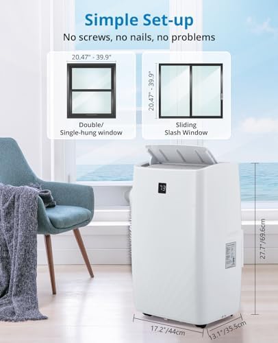 Ostar 12000BTU Portable Air Conditioner with 3 Fan Modes